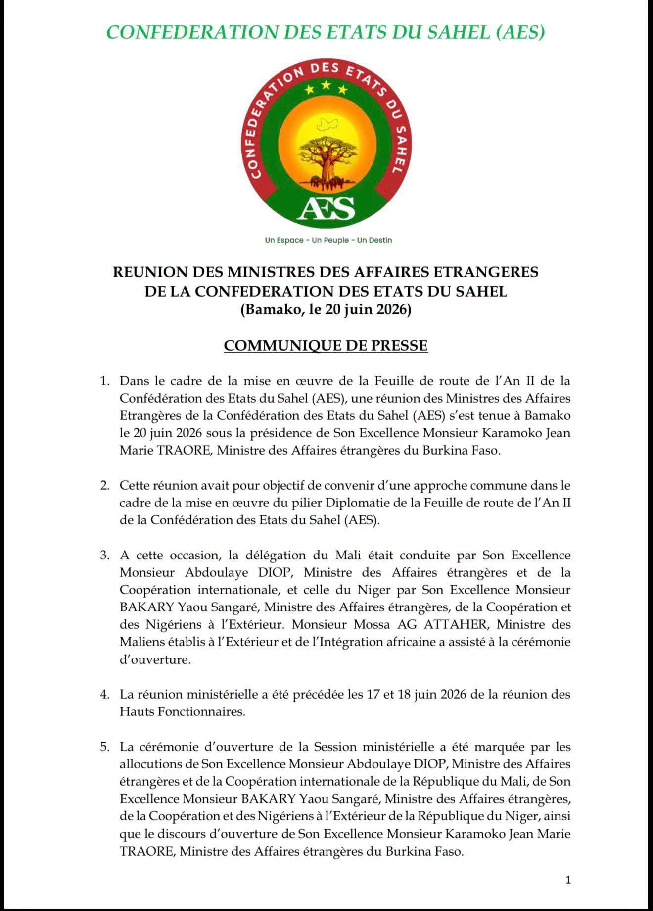 AES : les ministres des Affaires étrangères renforcent la coordination diplomatique de la Confédération