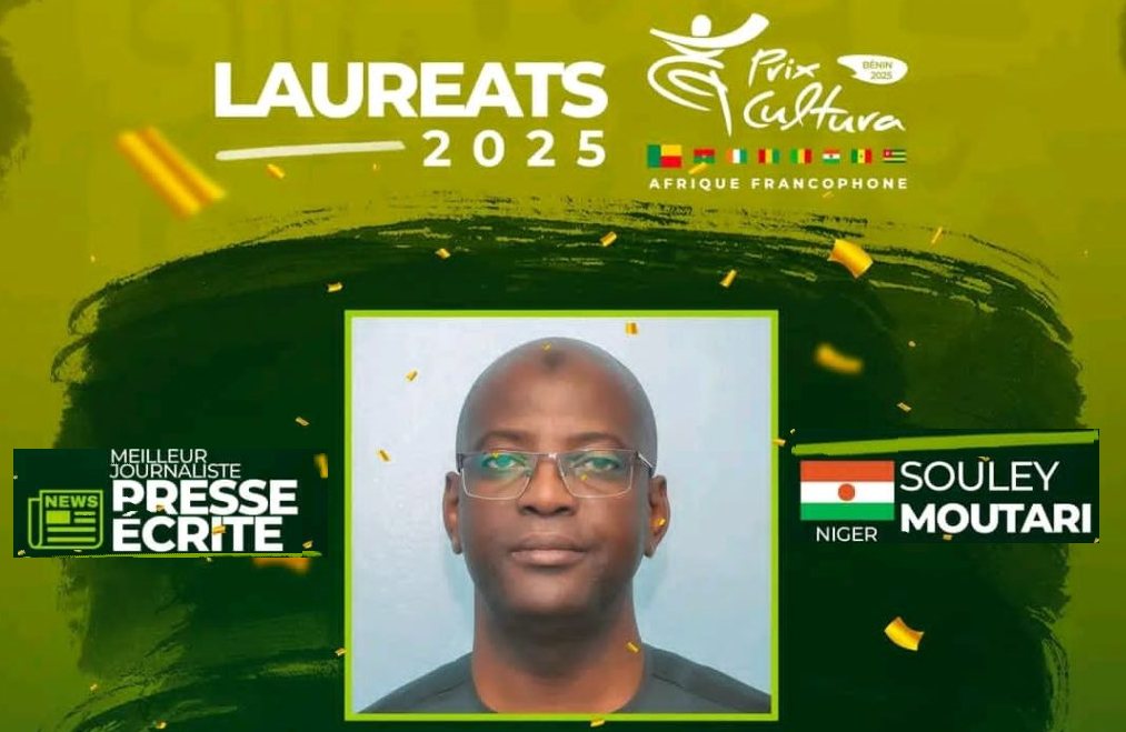 souley moutari sacre grand prix cultura 2025 une fierte pour le journalisme nigerien