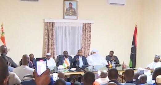delegation nigerienne et la diaspora a Tripoli