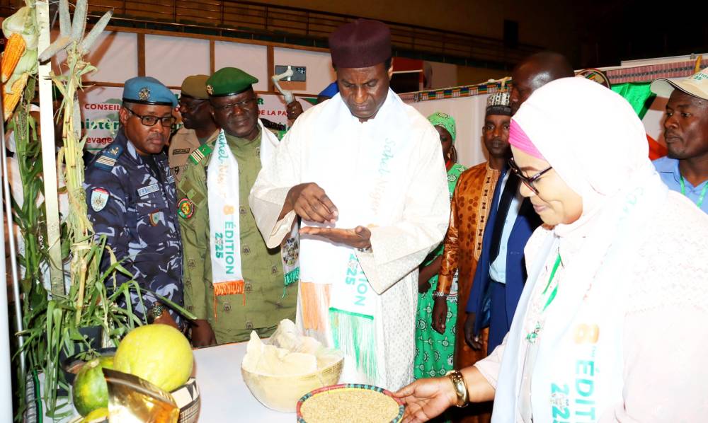 ouverture de la 8e edition du salon sahel niger 2025 par le premier ministre Ali Mahaman Lamine Zeine