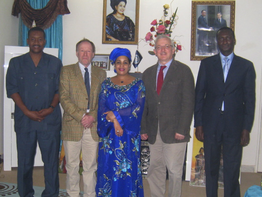 L’équipe ophtalmologique reçue par la Première Dame du Niger Dr Lalla Malika Issoufou, 09 juillet 2012  